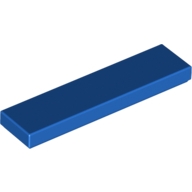 Lego destička 1x4 hladká, modrá (243123)